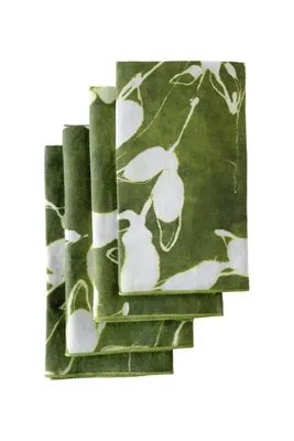 Goldie Home Linen Porto Napkins Set of 4 - Green, Linen by Anthropologie, alternate view