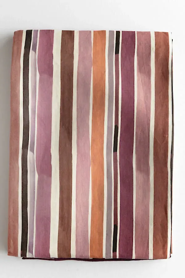 Goldie Home Marble Print Tablecloth - Purple, Linen by Anthropologie