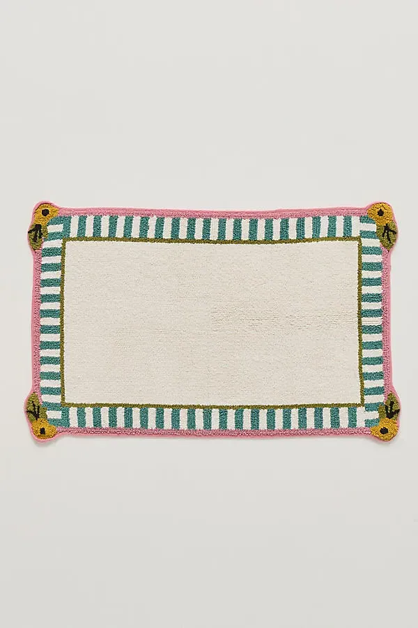 Grace Floral Tufted Bath Mat - Cotton product