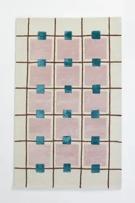 Greer Hand-Tufted Rug - Purple, Cotton/Wool product