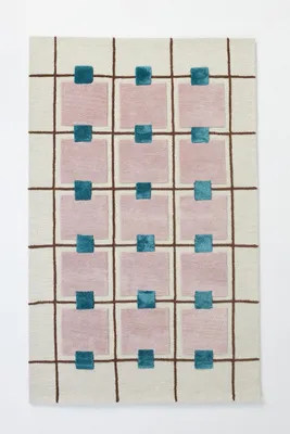 Greer Hand Tufted Rug - Purple, Wool Blend by Anthropologie, alternate view