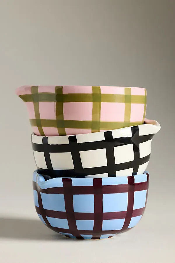 Greta Matcha Bowl - Black, Stoneware by Anthropologie