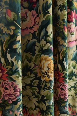 Gwendolyn Floral Blackout Curtain - Cotton product