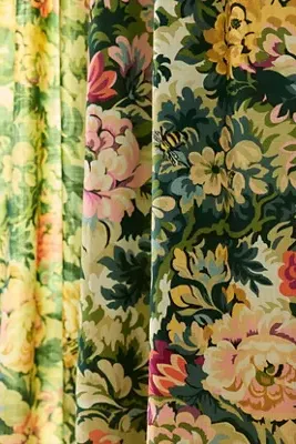 Gwendolyn Floral Curtain - Cotton alternate view