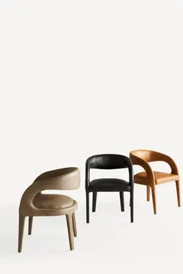 Hagen Dining Chair - Black, Leather product