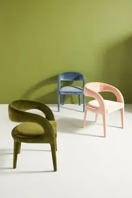 Hagen Velvet Dining Chair - White product
