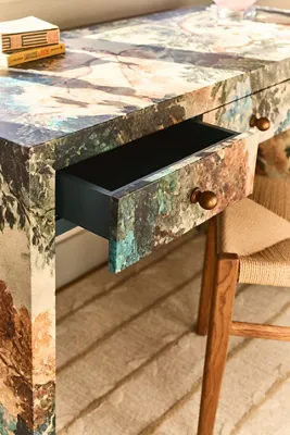 Hale Canvas Desk - Blue by Anthropologie, image 2