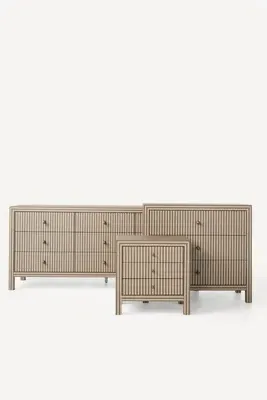 Hale Chest of Drawers - Brown, Cotton Canvas by Anthropologie, image 2