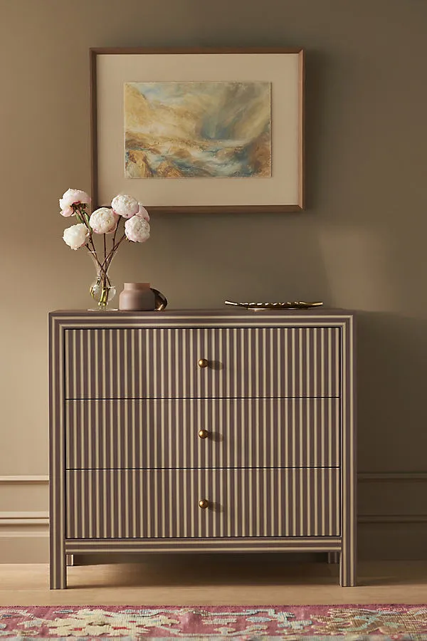 Hale Chest of Drawers - Brown, Cotton Canvas by Anthropologie