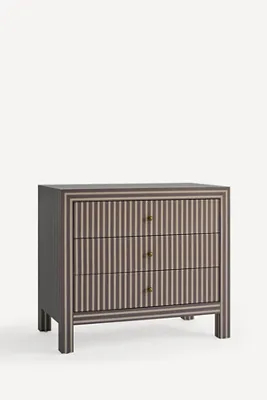 Hale Nightstand with Storage - Brown, Cotton Canvas product