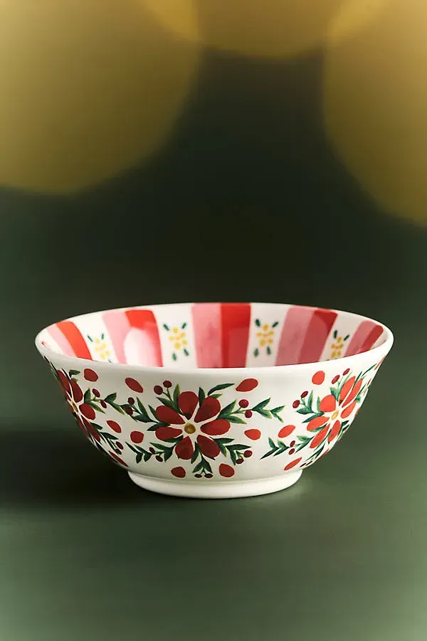 Halisa Stoneware Cereal Bowl - Pink by Anthropologie