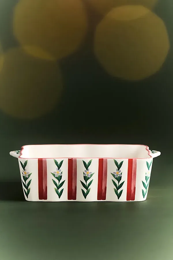 Halisa Stoneware Loaf Pan - Pink by Anthropologie