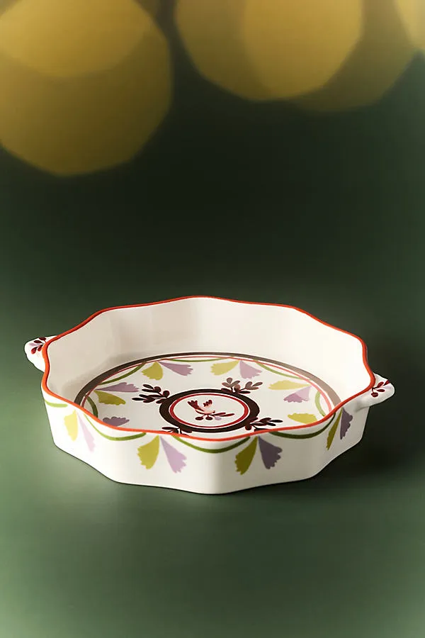 Halisa Stoneware Pie Dish by Anthropologie