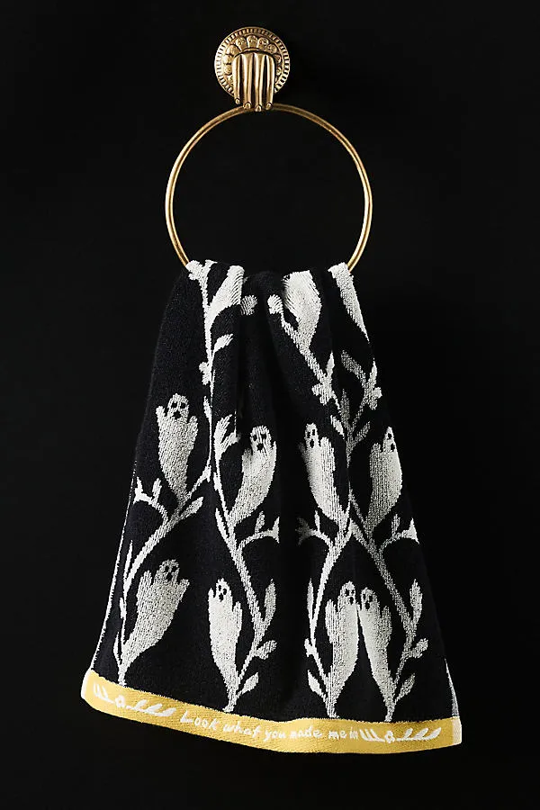 Halloween Icon Embroidered Hand Towel - Cotton product