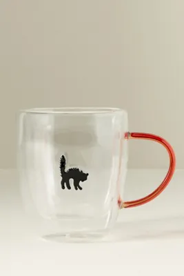 Halloween Icon Glass Mug - Black, Borosilicate Glass product