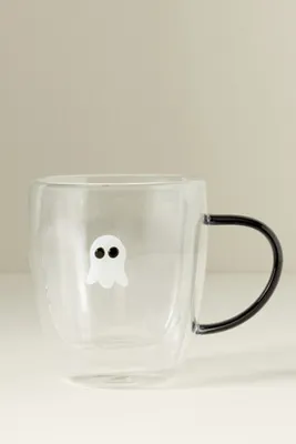 Halloween Icon Glass Mug - White, Borosilicate Glass product