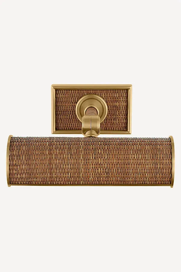 Halwell 8" Picture Light - Brown, Rattan product