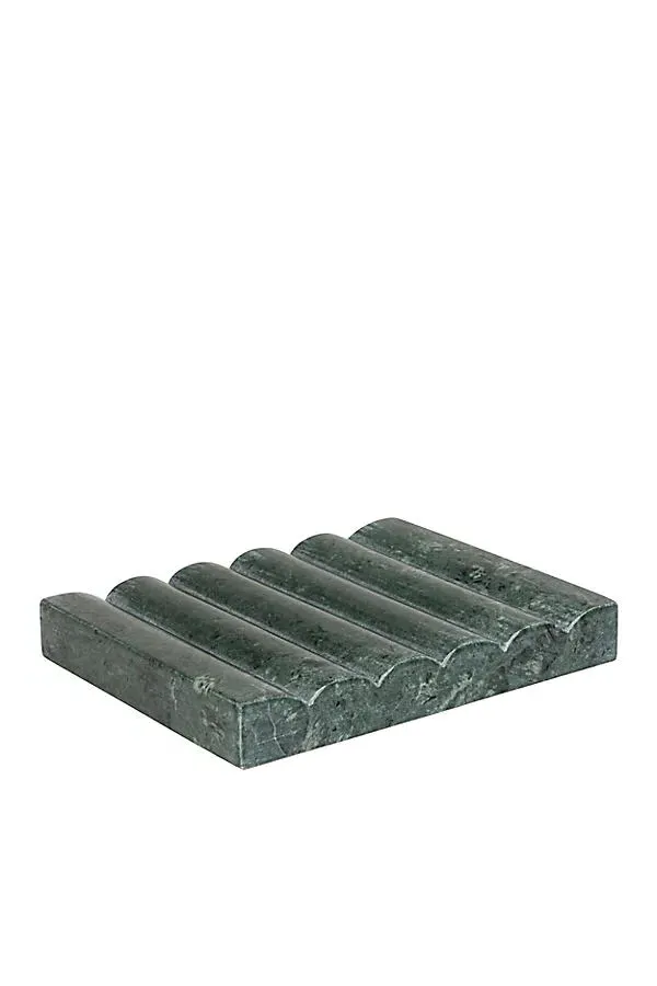 Hand-Carved Marble Soap Dish - Green by Anthropologie, alternate view