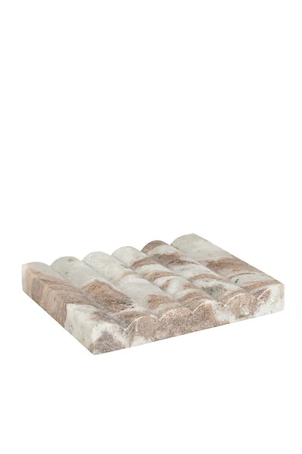 Hand-Carved Soap Dish - Marble by Anthropologie, alternate view