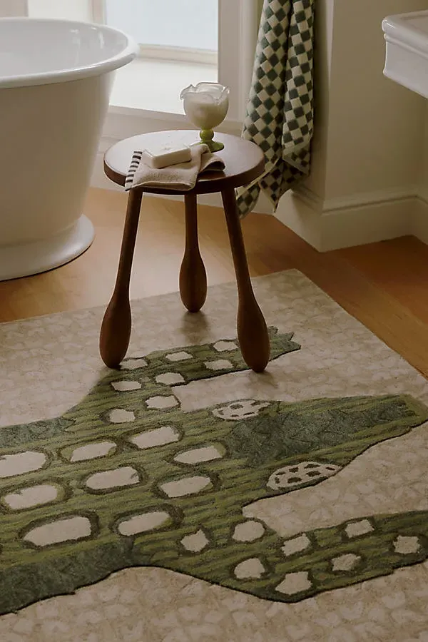 Hand Tufted Alligator 3x5 Rug - Beige, Wool by Anthropologie