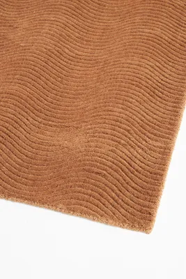 Hand Tufted Contour Rug 2x3 - Brown, Wool, Cotton product