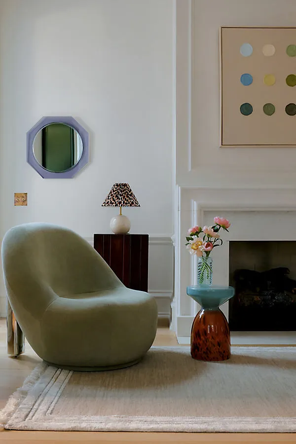 Hand Tufted Tassel Rug - Beige, Wool Viscose Blend by Anthropologie