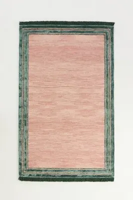 Hand Tufted Tassel Rug - Pink, Wool Viscose Blend by Anthropologie, image 2