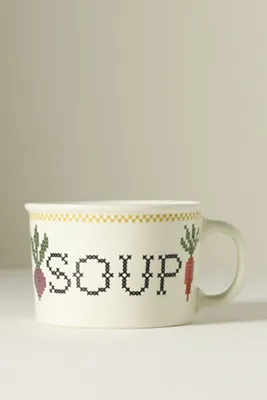 Harmonie Stoneware Soup Mug - White product
