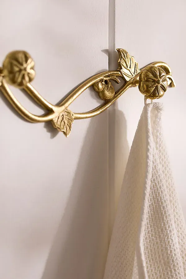 Harvest Produce Tomato Hook Rack - Gold, Brass product
