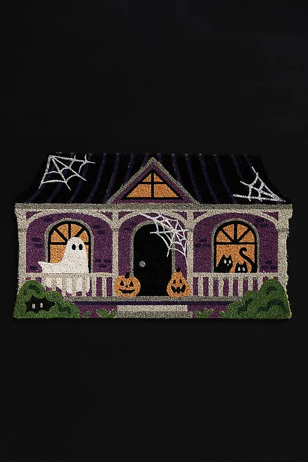 Haunted House Shaped Doormat - Coir product