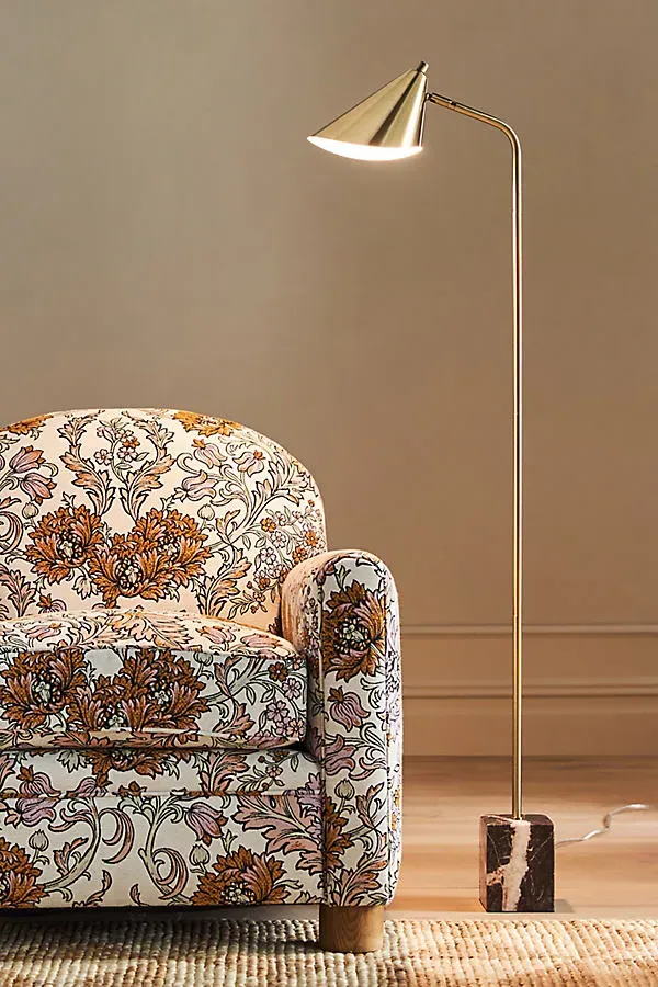 Hawthorne Floor Lamp - Yellow by Anthropologie