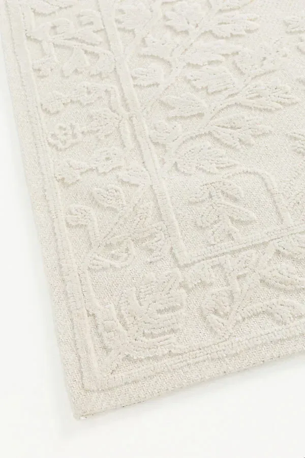 Haxby Tufted Persian-Inspired Rug - White, Wool product