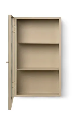 Haze Wall Cabinet - Beige, Powder-Coated Steel by Anthropologie, image 2