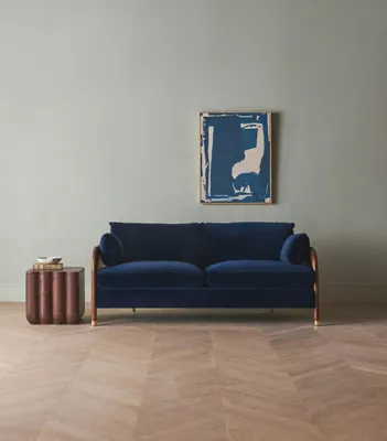 Heatherfield 2-Seater Sofa - Caning, Brass product
