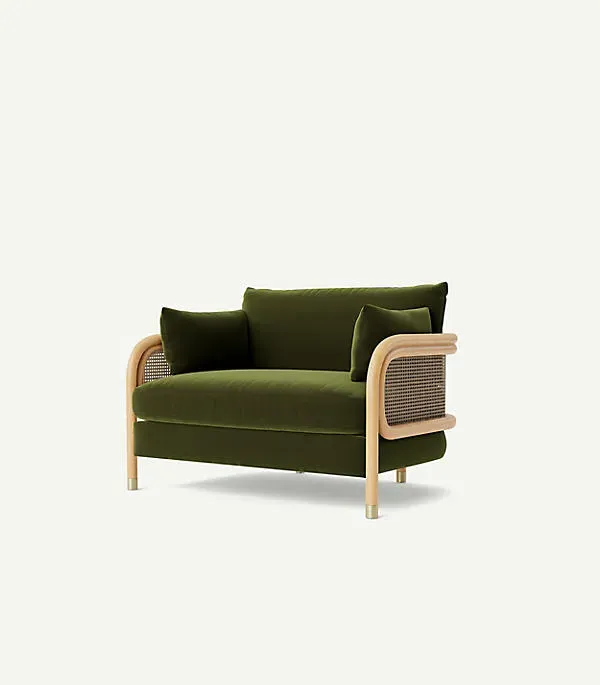 Heatherfield Accent Chair - Cane, Brass product