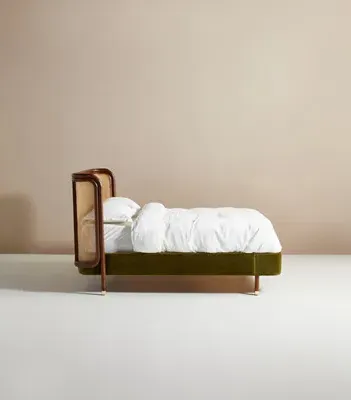 Heatherfield Bed Frame - Velvet, Cane product