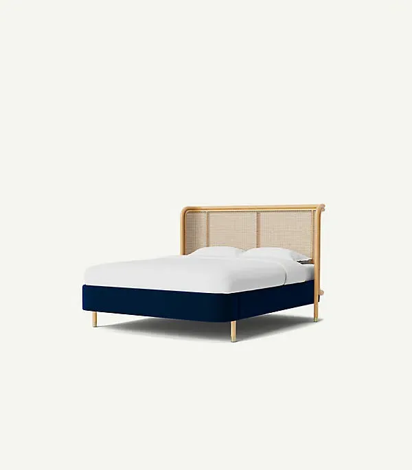 Heatherfield Bed Frame - Velvet, Cane product