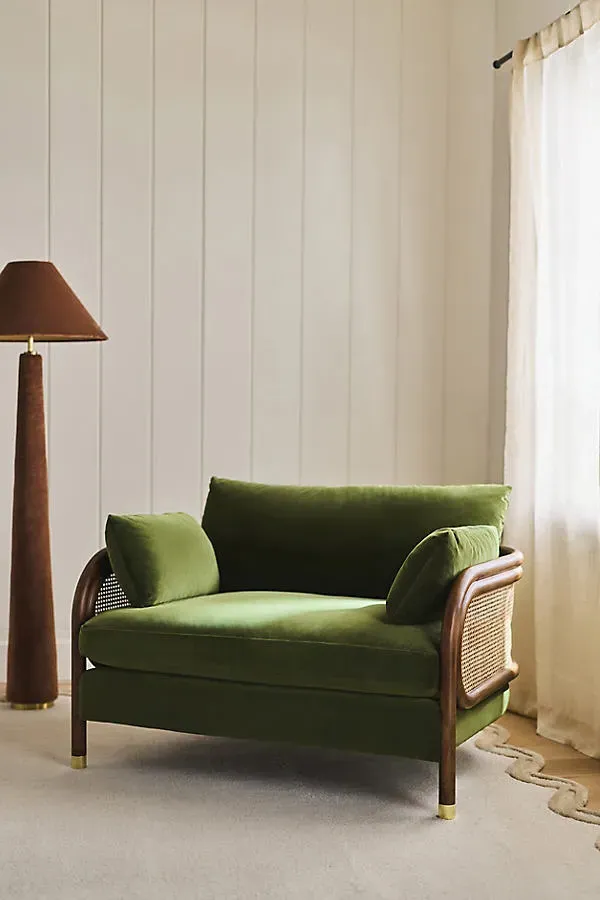 Heatherfield Velvet Chair - Green product
