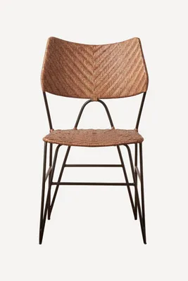 Henri Side Chair - Brown, Rattan product