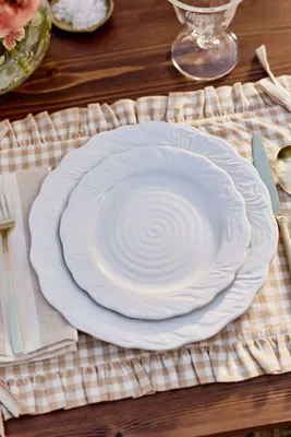 Hera Stoneware Dinner Plates Set of 4 - White product