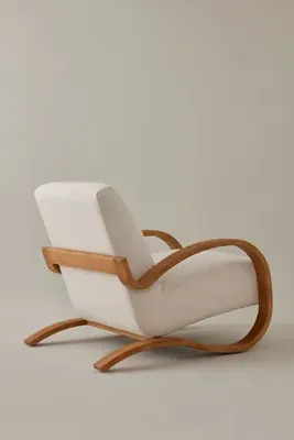 Herbin L-Shaped Lounge Chair - Beige, Linen alternate view