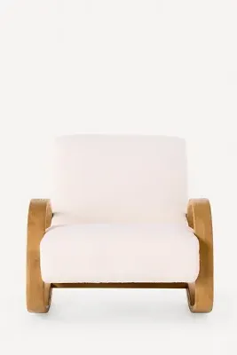 Herbin Rocking Chair - Ivory, Polyester product