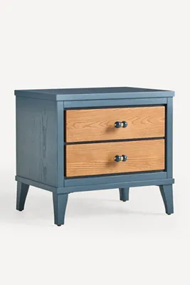 Hewitt Nightstand - Blue, Ash Wood product