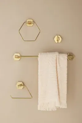 Hexagon Towel Hook - Brown product