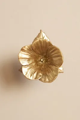 Hibiscus Curtain Tieback - Gold product