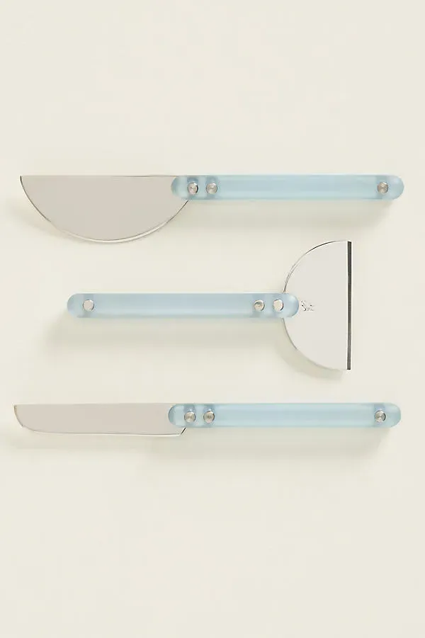 Holcomb Studio Wedge Cheese Knives Set of 3 - Blue product