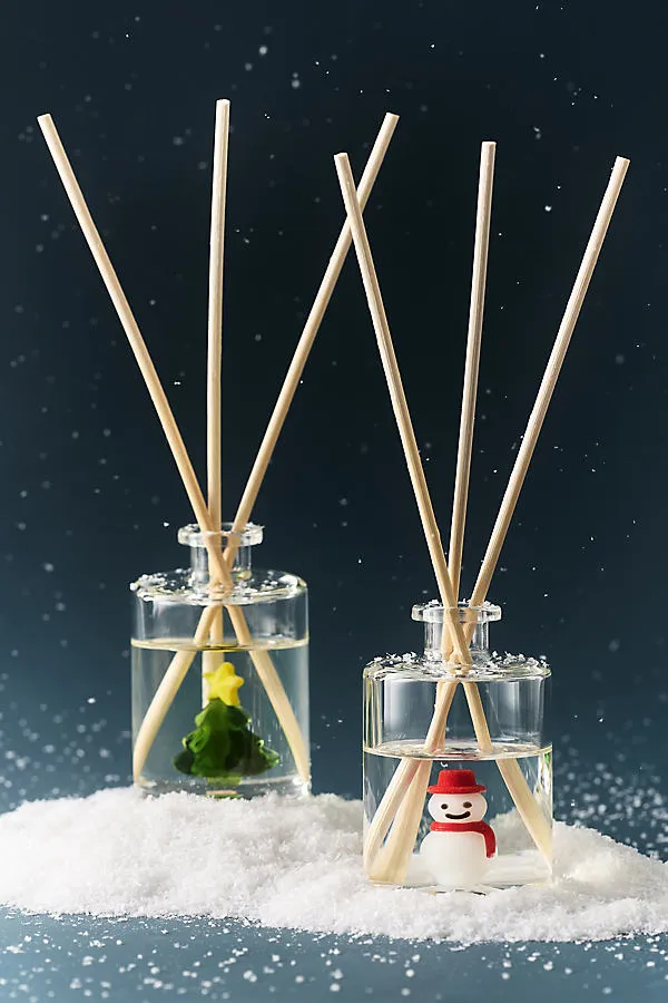 Holiday Icon Woody Mistletoe & Moss Glass Reed Diffuser by Anthropologie, alternate view
