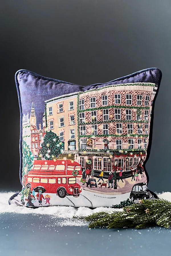 Holiday In The City Printed Cushion - Cotton product