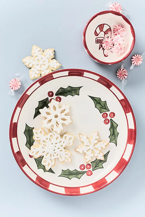 Holly Chip & Dip Serving Set - White, Dolomite by Anthropologie