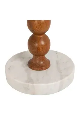 Honey Marble Round Drink Table - Gold by Anthropologie, image 2